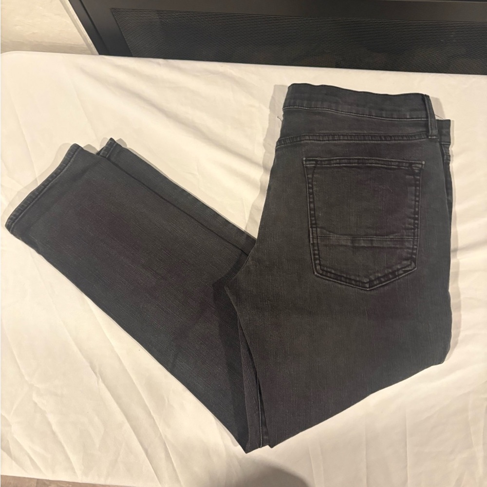 Express Men's Dark Gray Slim Jeans